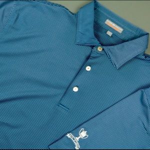 Summer Comfort Striped Piedmont Cup Golf Shirt
